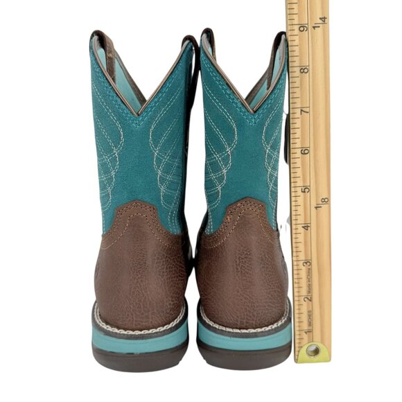 Ariat Womens Leather/Suede Dark Cotage Turquoise Anthem Shortie Boots Sz 6B NWOB - Picture 9 of 15